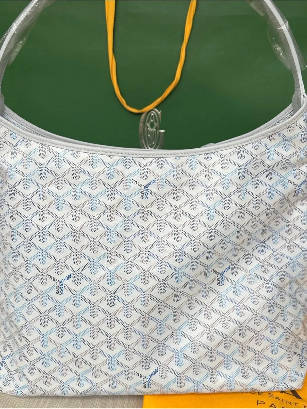 Goyard Limited Edition Polar Blue Hobo Bag with Matching Pouch